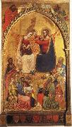 Jacopo Di Cione The Coronation of the Virgin wiht Prophets and Saints oil on canvas